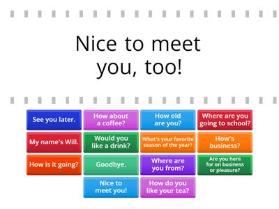 Useful language - Greetings + Introduction