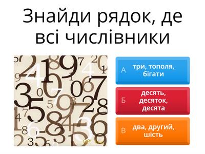 Українська мова. Числівник