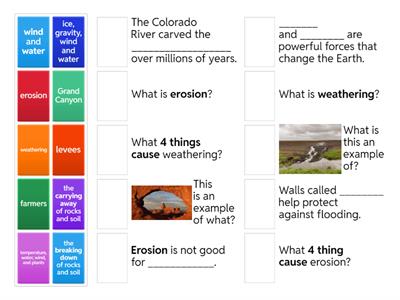 Weathering and Erosion Quiz