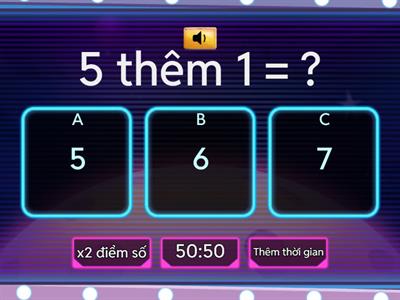 Bé học thêm bớt trong phạm vi 10. Giáo viên Lê Thị Ngọc Lâm - Lớp 5 tuổi A5