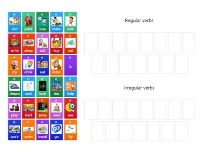 Regular and irregular verbs