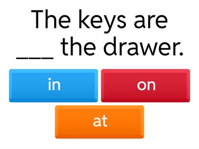 Prepositions of Place "in" "on" & "at" #1