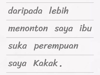 Tata Bahasa - Perbandingan (Keluarga)