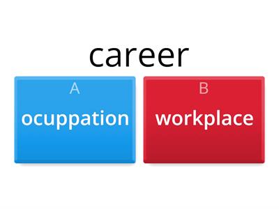 Career plan - vocabulary