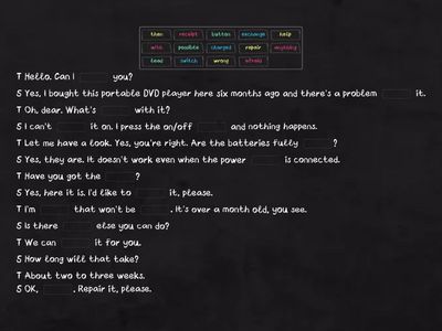 Solutions Pre-Intermediate 9G Making a complaint - dialogues