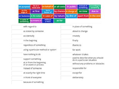 Prepositional Phrases B1/B2