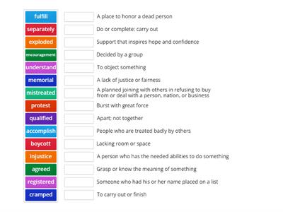 Unit 3 Week 3 Vocabulary - 4th Grade