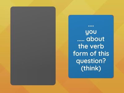 Present tenses + state verbs