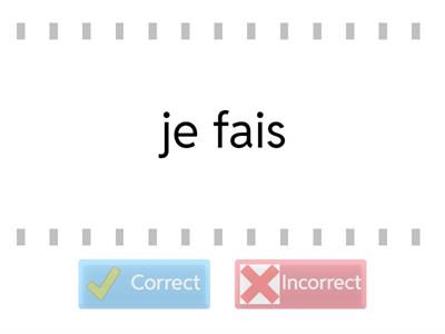 FAIRE - Correct or Incorrect
