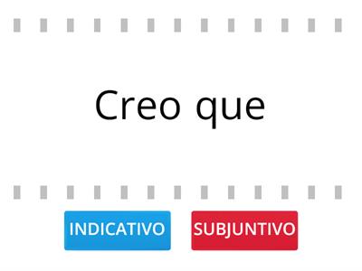 ¿Subjuntivo o indicativo?