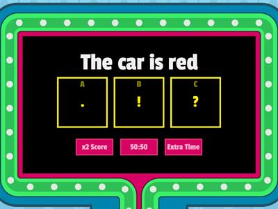 Punctuation: Period, Exclamation Point, Question Mark