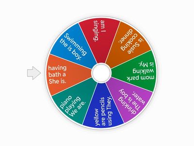 Put the sentence in order! 