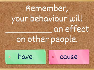 stay, spend and pass; make, cause and have- FCE unit 9