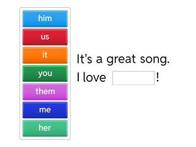 Object pronouns: practice