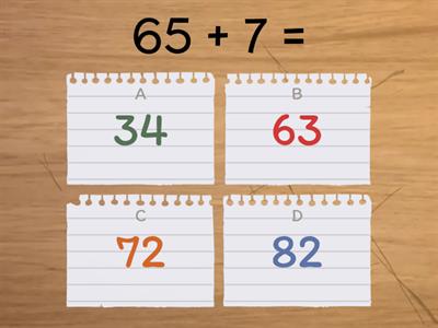 Addition two digit by one