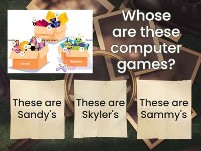 ML 2 Unit 3 Whose is this? Whose are these?