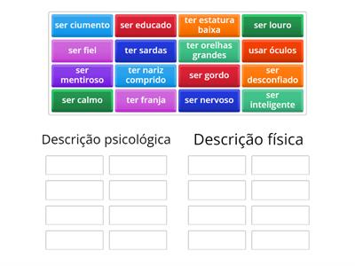 Descrição física e psicológica