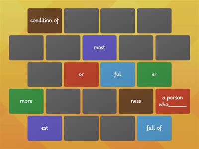 Suffix Matching Game