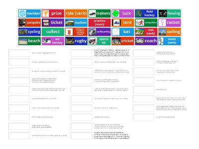 KET VOCABULARY SPORTS AND FREE TIME ACTIVITIES