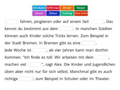 Horizonte 6, L. 4 Jonglieren wie im Zirkus