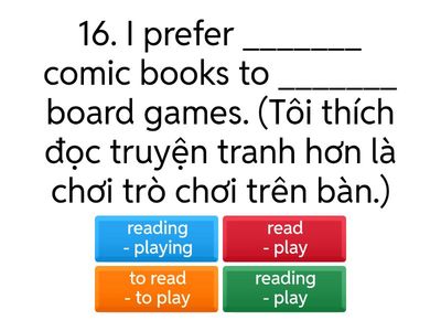 Multiple choice 1.2 E-V