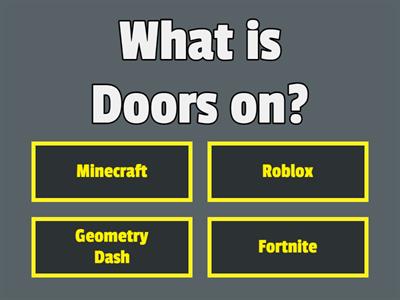 Roblox Doors Quiz
