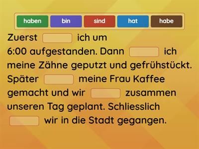 Perfekt - haben oder sein