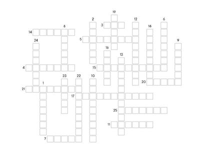 EE Verbos regulares presente de indicativo CRUCIGRAMA