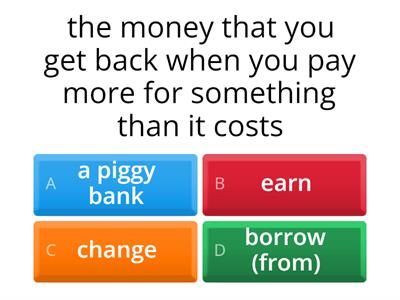  Vocabulary revision Money WW2 U7.5 