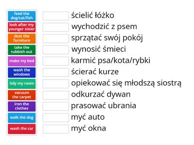 Brainy 5 Unit 4 Chores