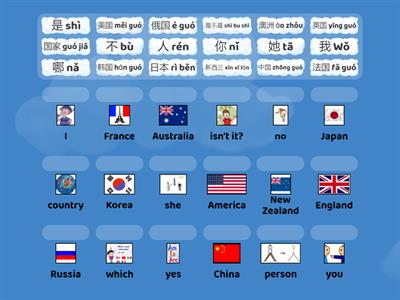  二年级国家 - 9 countries