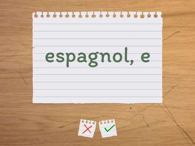 Vocabulario Nacionalidades y lenguas