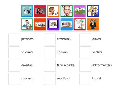 Verbi Riflessivi - abbinamenti