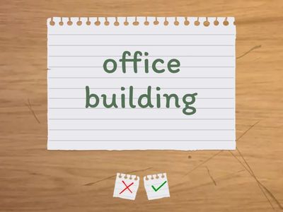 Flashcard: Landmarks in the City 街中の目印