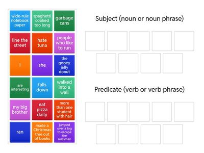 Subject or Predicate?