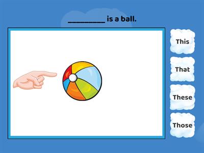 This that these those