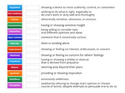 Speakout C1 Personality Vocabulary