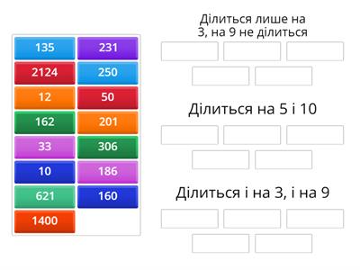 Ознаки подільності. На 3, 5, 9, 10