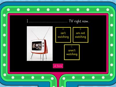 ***The Present Continuous Tense - Negative Sentences***