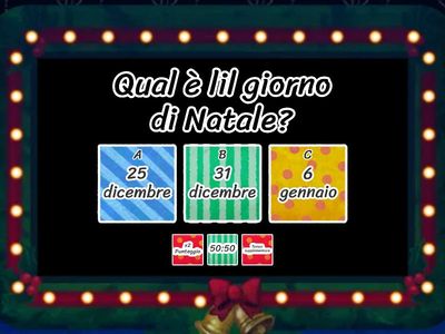 Quiz di Natale - Livello A2