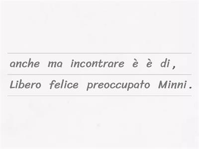 "Pasta per due" Capitolo 2 lessico ordine delle parole