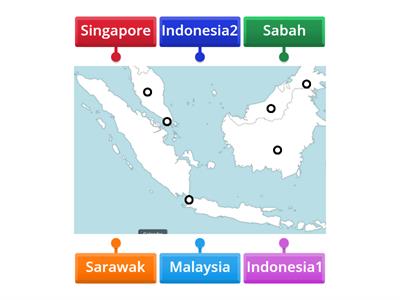 Label the different countries