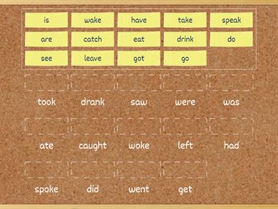 Irregular past tense verbs