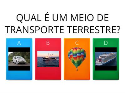 MEIOS DE TRANSPORTE quiz 