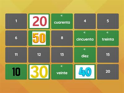 II. Numbers by tens 10-100