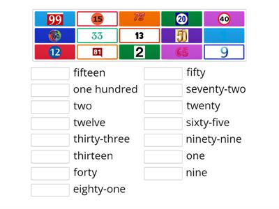 Numbers (1-100) - Match (Pop 3)