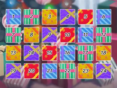 Adventskalender _Wie heißt es auf Deutsch? 