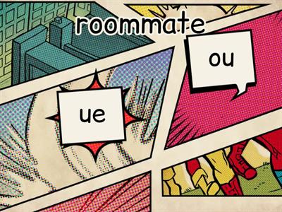 /oo/ oo, ou, ue, ew, ui, eu