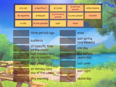 key words with preterite 