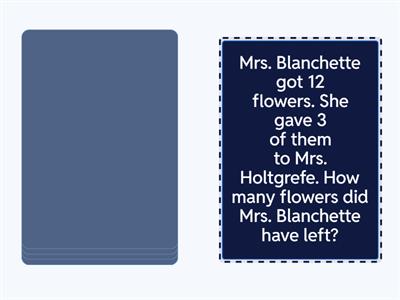 Word Problems (addition and subtraction)